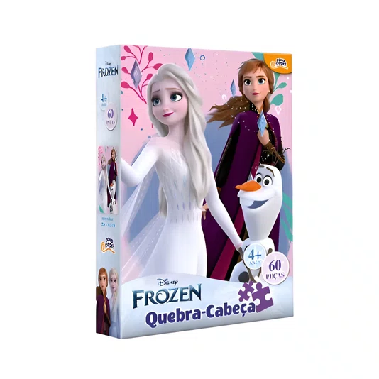 Quebra Cabeça Disney Frozen 60 Peças Toyster