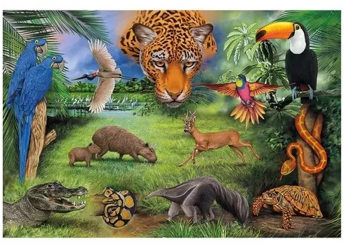 Quebra-Cabeça Fauna Brasileira Grow