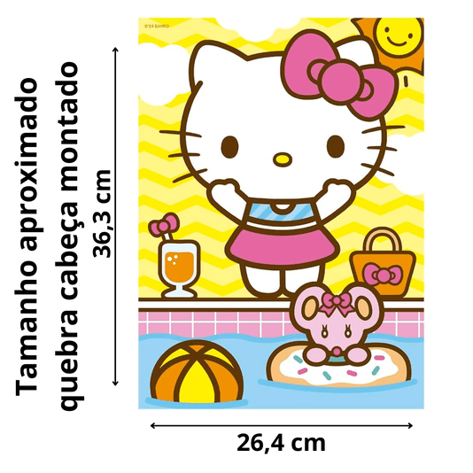 Quebra Cabeça Hello Kitty 100 Peças Grow