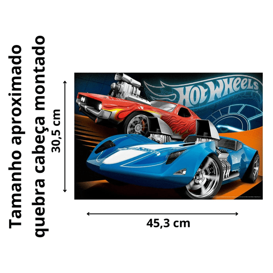 Quebra Cabeça Hot Wheels 150 Peças Grow
