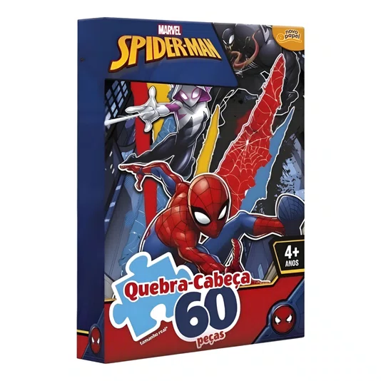 Quebra Cabeça Marvel Spider Man 60 Peças Toyster 