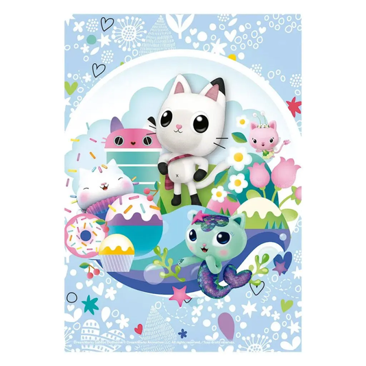 Quebra Cabeça Progressivo Gabby's Dollhouse 12-20-30 Peças Grow