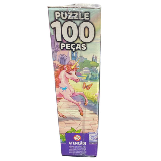 Quebra-Cabeça Unicórnios 100 Peças Grow