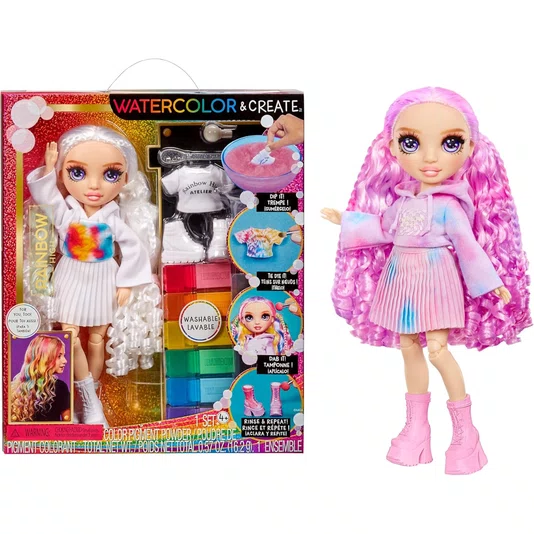 Rainbow High Watercolor & Create Purple Eyes MGA Entertainment
