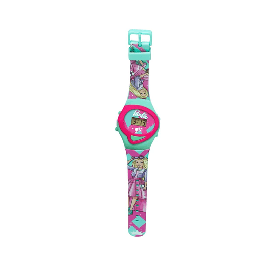 Relógio Infantil Digital No Cofrinho Barbie Fun
