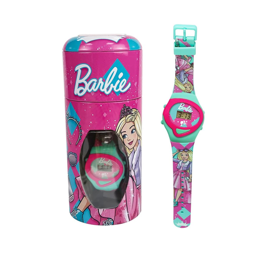 Relógio Infantil Digital No Cofrinho Barbie Fun