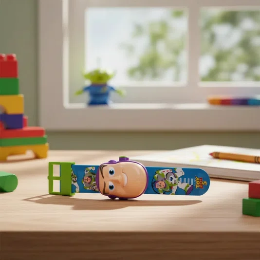 Relógio Projetor Infantil Buzz Lightyear Toy Story 5 Toyng 