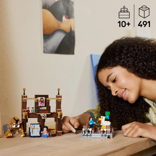 Ringue De Luta Na Mansão Da Mata Lego Minecraft Movie 
