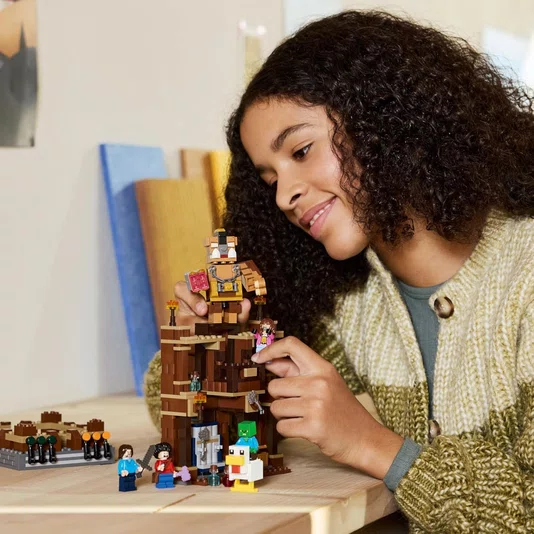 Ringue De Luta Na Mansão Da Mata Lego Minecraft Movie 