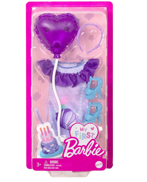 Roupa Festa de Aniversário Minha Primeira Barbie Mattel