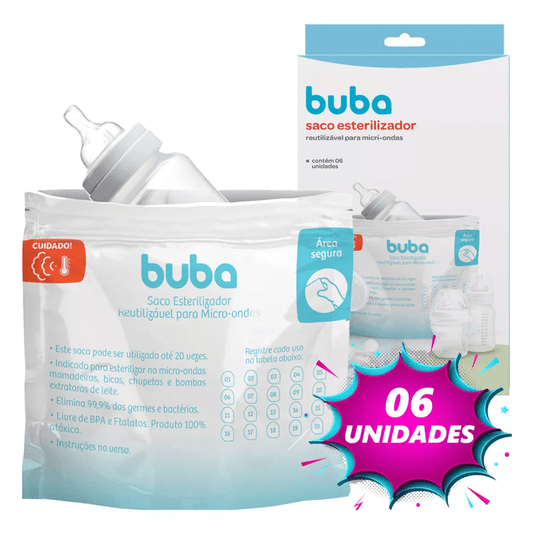 Saco Esterilizador Reutilizável Para Micro-Ondas Buba