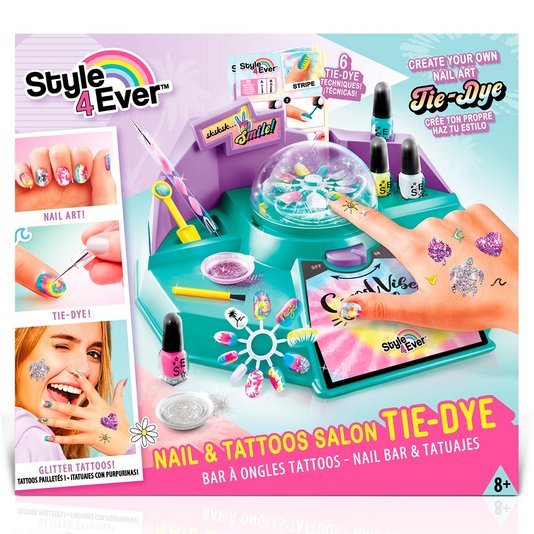 Salão de Artes Nail Art Tie-Dye Style 4Ever FUN Brinquedos