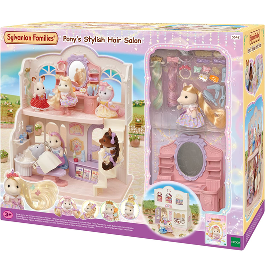 Salão de Beleza Elegante da Pônei Sylvanian Families Epoch