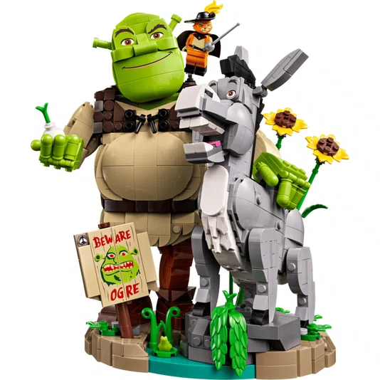 Shrek, Burro e Gato das Botas Lego Shrek 