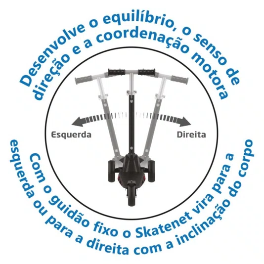 Skatenet Max Led Ajustável Black Bandeirante