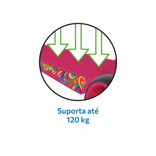 Skatenet Max Led Ajustável Pink Bandeirante