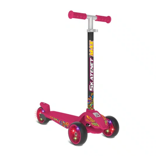 Skatenet Max Led Ajustável Pink Bandeirante