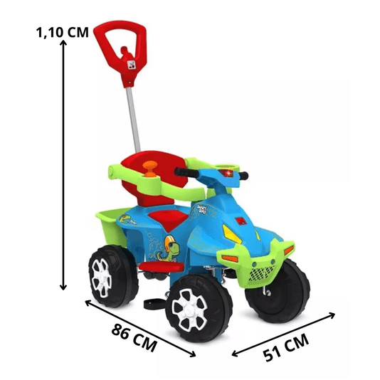 Smart Quad Passeio Pedal Azul Bandeirante  