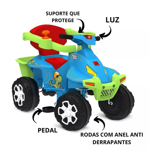 Smart Quad Passeio Pedal Azul Bandeirante  