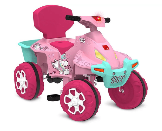 Smart Quad Passeio Pedal Rosa Bandeirante