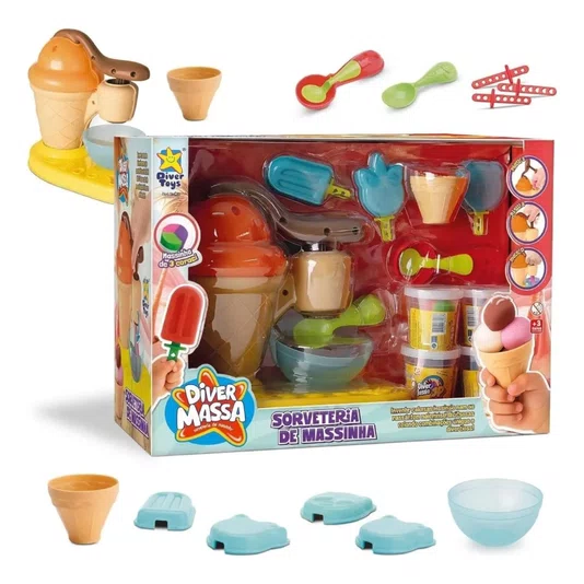 Sorveteria de Massinha Diver Massa Divertoys