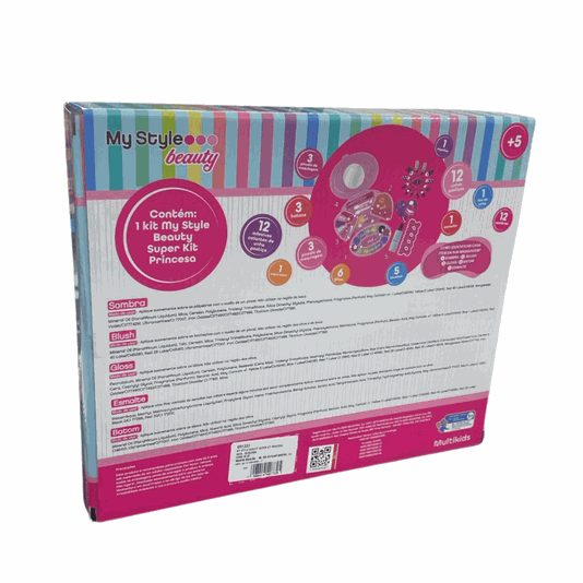 Super Kit Princesa Maquiagem My Style Beauty Multikids