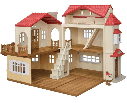 Sylvanian Families Casa de Telhado Vermelho com Sótão Secreto e Luzes Epoch