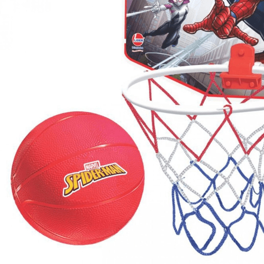 Tabela de Basquete com Bola Spiderman Lider 