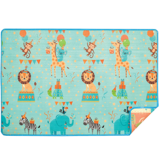 Tapete Infantil Impermeável Animal Party Buba