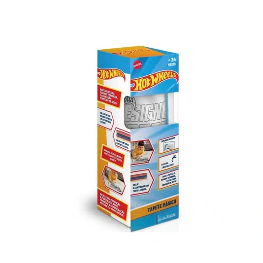 Tapete Mágico Para Colorir Hot Wheels Multilaser