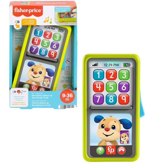 Telefone Deluxe de Aprendizagem Verde Fisher-Price