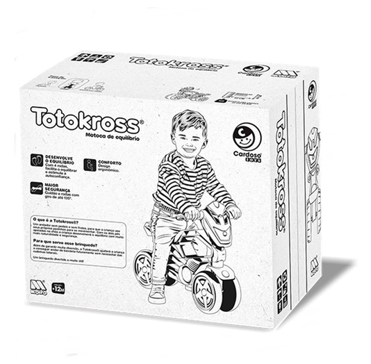 Totokross Motoca de Equilíbrio Rosa Cardoso