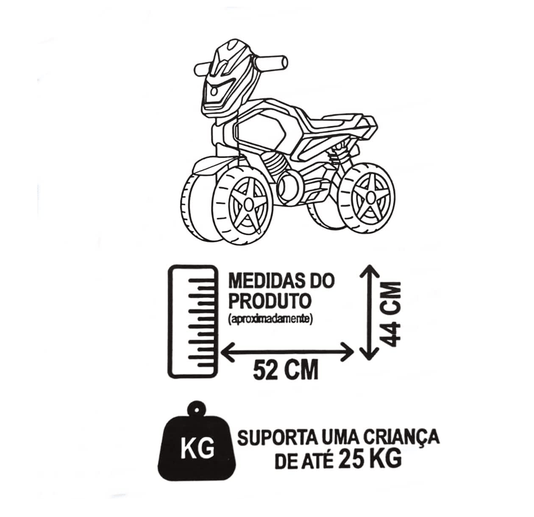 Totokross Motoca de Equilíbrio Vermelha Cardoso