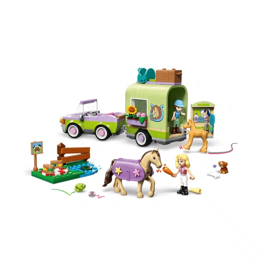 Trailer Com Égua E Potro Lego Friends