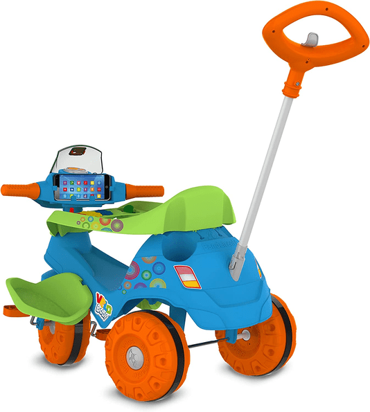Triciclo Velobaby G2 Passeio & Pedal Azul Bandeirante