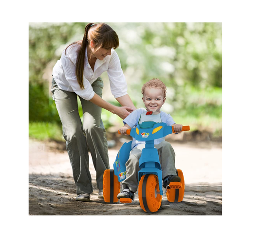 Triciclo Velobaby G2 Passeio & Pedal Azul Bandeirante