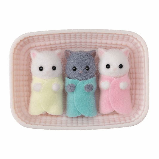 Trigêmeos Gatos Persas Sylvanian Families Epoch 