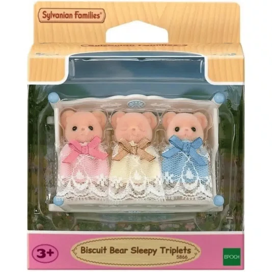 Trigêmeos Urso Biscoito Dorminhocos Sylvanian Families Epoch 