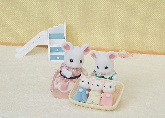 Trigêmeos Rato Marshmallow Sylvanian Families Epoch 