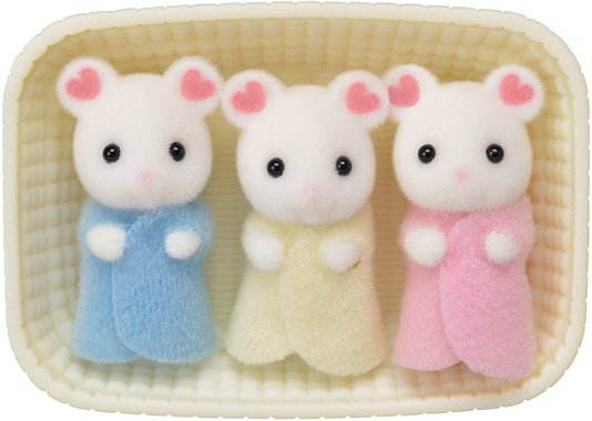 Trigêmeos Rato Marshmallow Sylvanian Families Epoch 