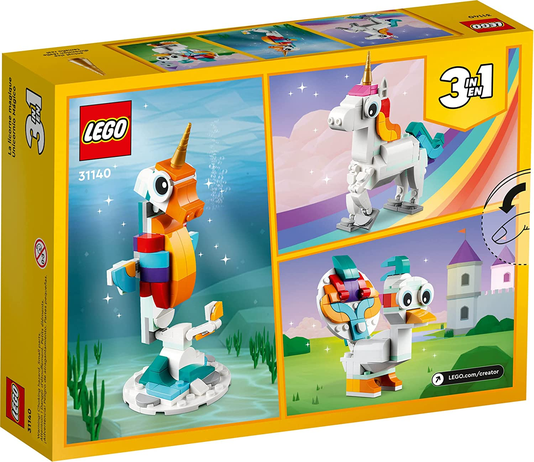 Unicórnio Mágico Lego Creator 3 em 1