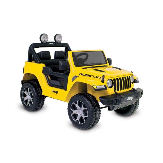 Veículo Elétrico Infantil Jeep Wrangler Amarelo R/C 12V Bandeirante
