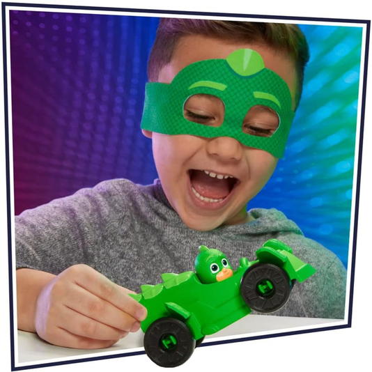 Veículo Lagartixomóvel e Máscara PJ Masks Gekko Hasbro