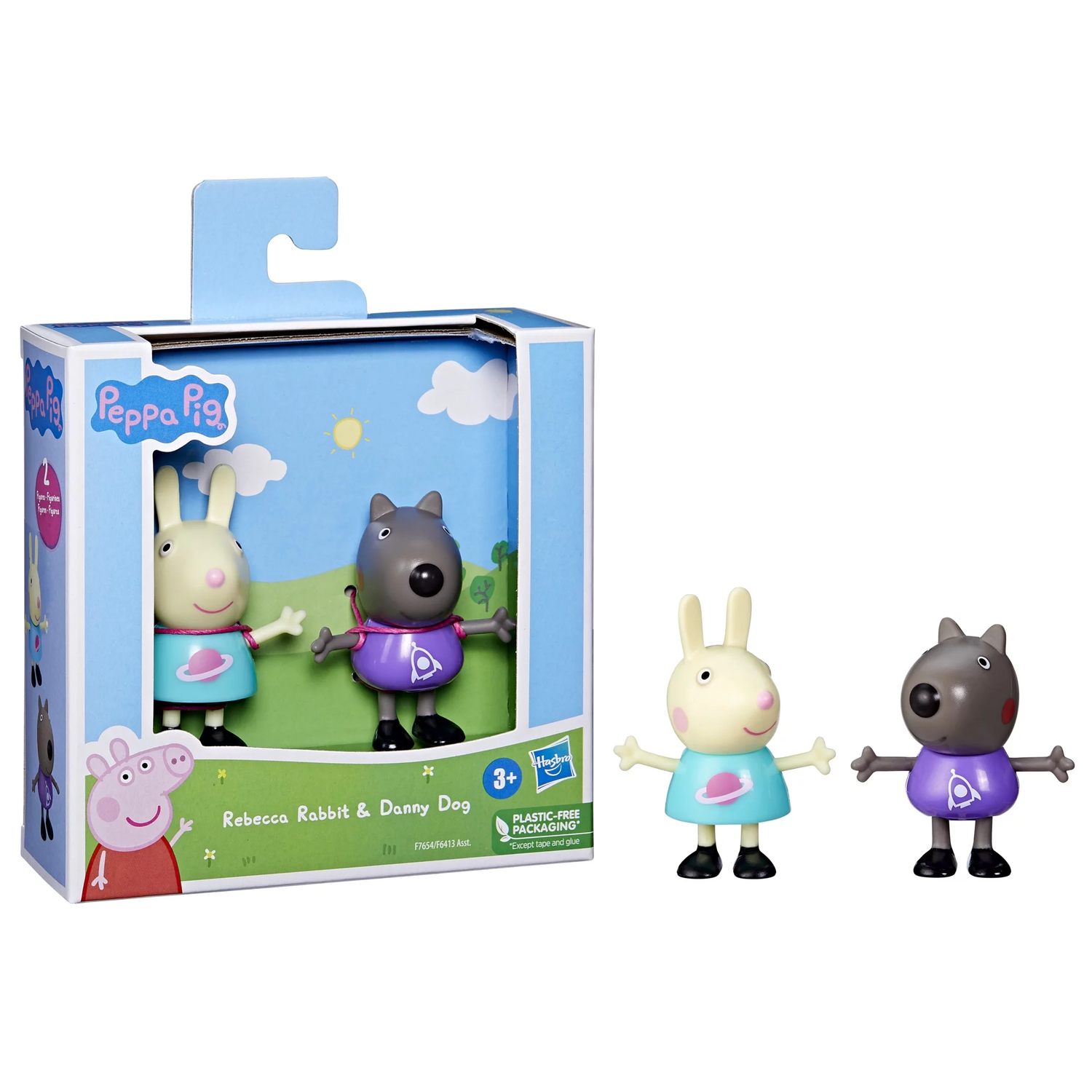 Melhores Amigos Peppa Pig Rebecca Rabbit e Danny Dog Hasbro - Fátima Criança