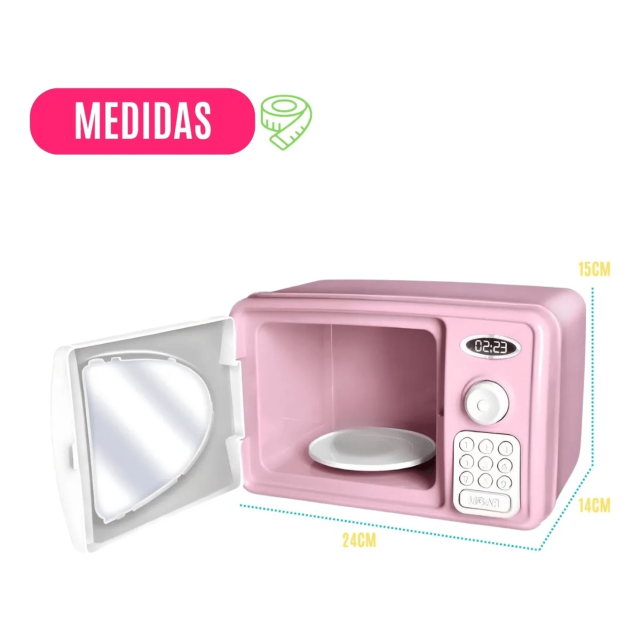 Micro-ondas Brinquedo Infantil Coleção Le Chef Usual Brinquedos Micro-ondas Brinquedo Infantil Coleção Le Chef Usual Brinquedos