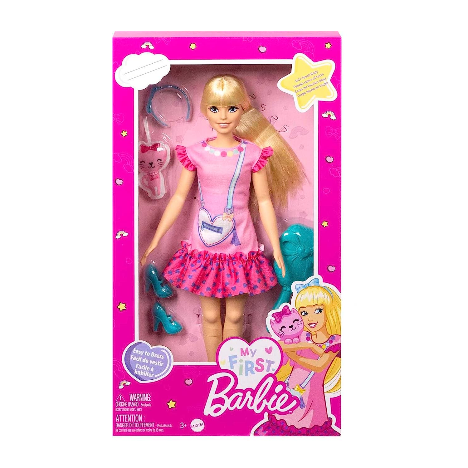 Roupa Da Barbie - Vestido Rosa Corações - Melhor Preço