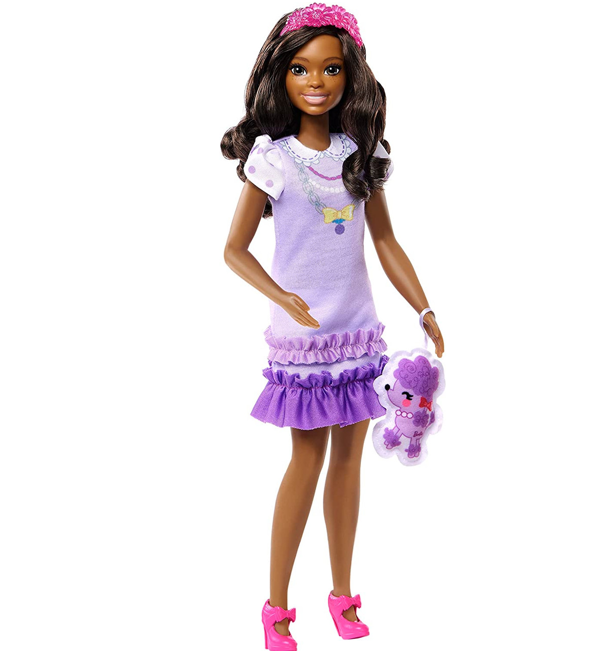 Boneca Barbie Quero Ser Atriz de Cinema Mattel Vestido Roxo