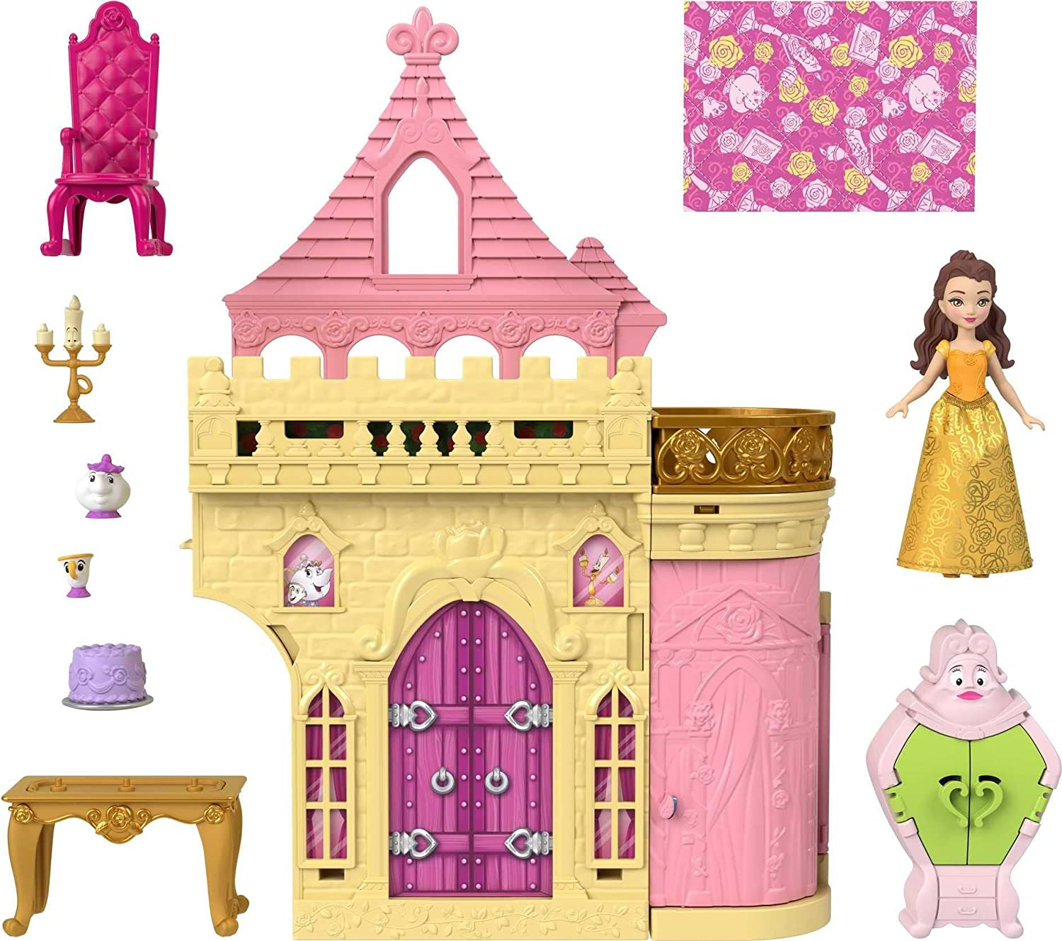 Casa Boneca Grande + 30 Mini Moveis + Parquinho Em Promoção