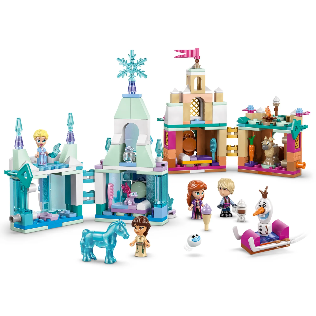 Mini Castelo de Arendelle e Palácio de Gelo da Elsa Frozen Lego Disney Mini Castelo de Arendelle e Palácio de Gelo da Elsa Frozen Lego Disney
