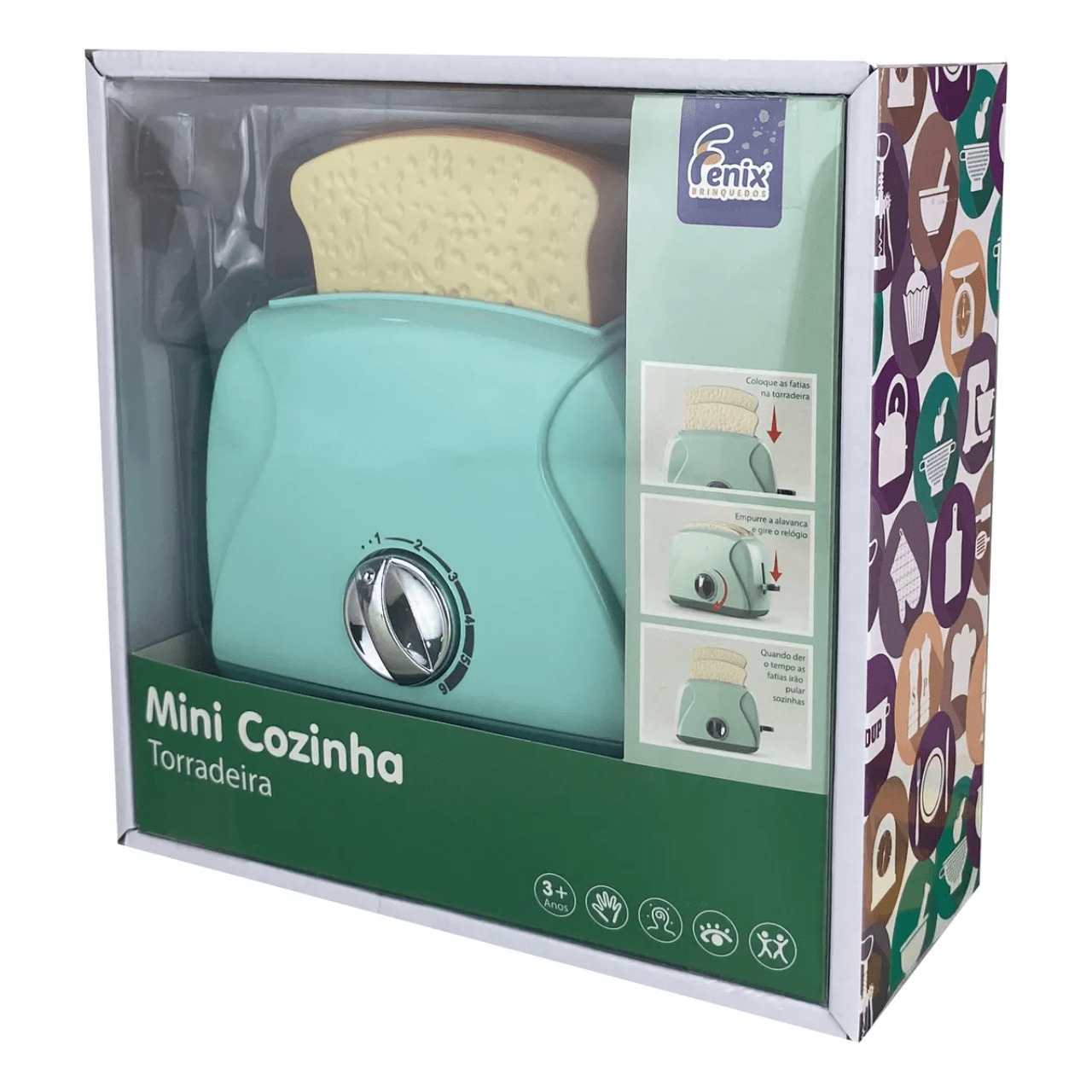 Mini Torradeira Brinquedo Infantil Mini Cozinha Fênix Brinquedos Mini Torradeira Brinquedo Infantil Mini Cozinha Fênix Brinquedos